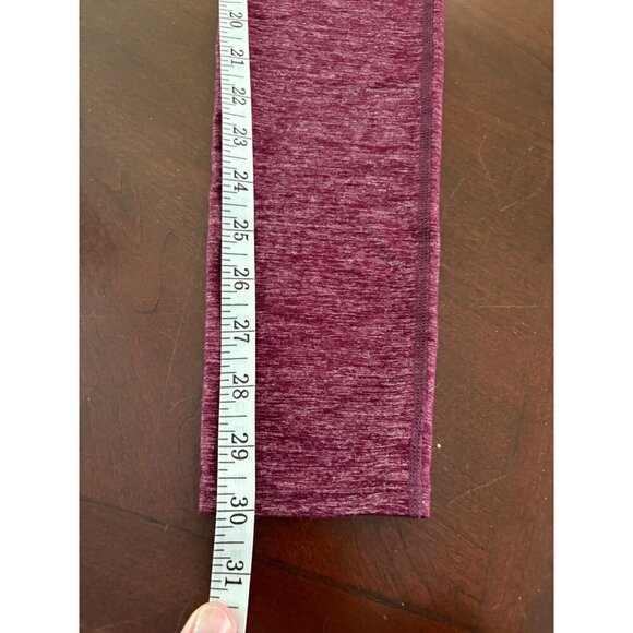 Athleta Berry Red Heather Chaturanga Leggings Size Small TALL Long Length - Picture 9 of 13